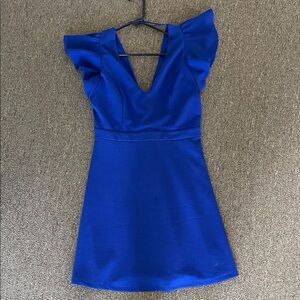 Elegant Blue Women's Dress